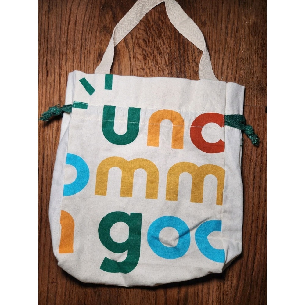 Small Uncommon Goods Canvas Drawstring Tote Bag